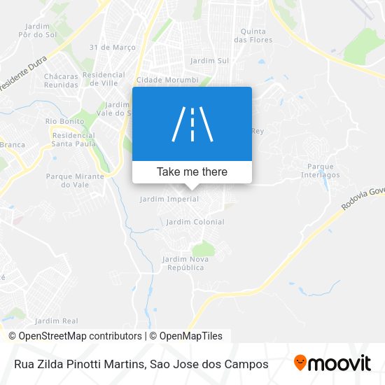 Rua Zilda Pinotti Martins map