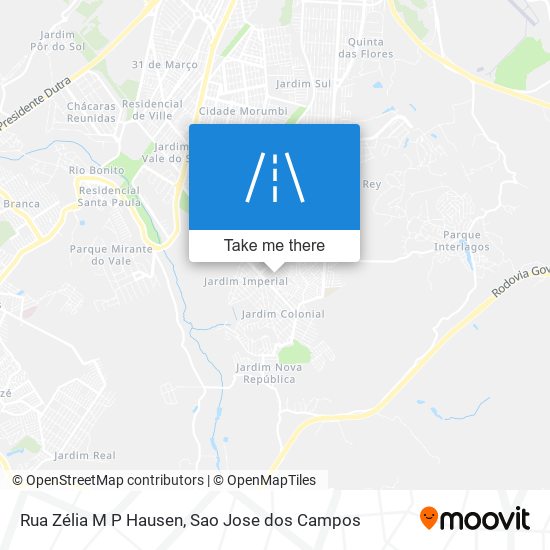 Mapa Rua Zélia M P Hausen