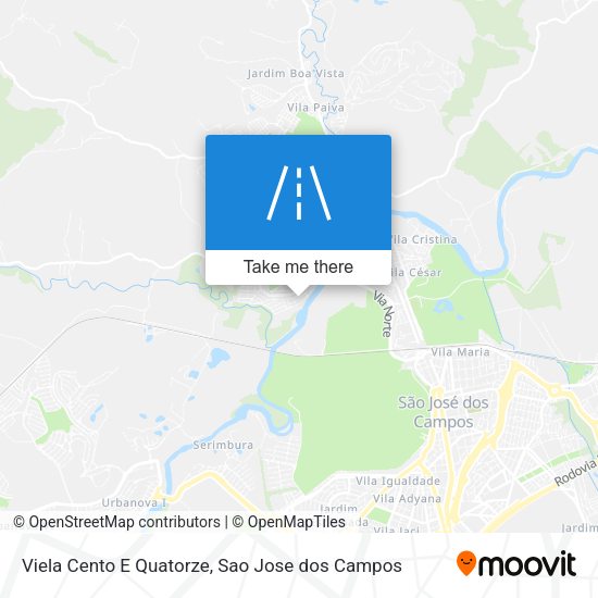 Viela Cento E Quatorze map