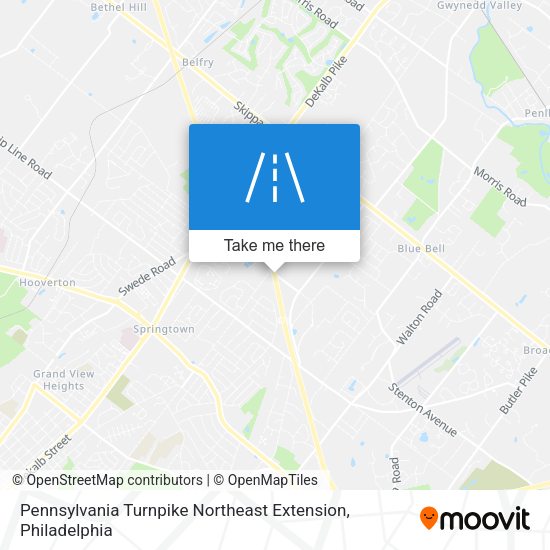 Pennsylvania Turnpike Northeast Extension map