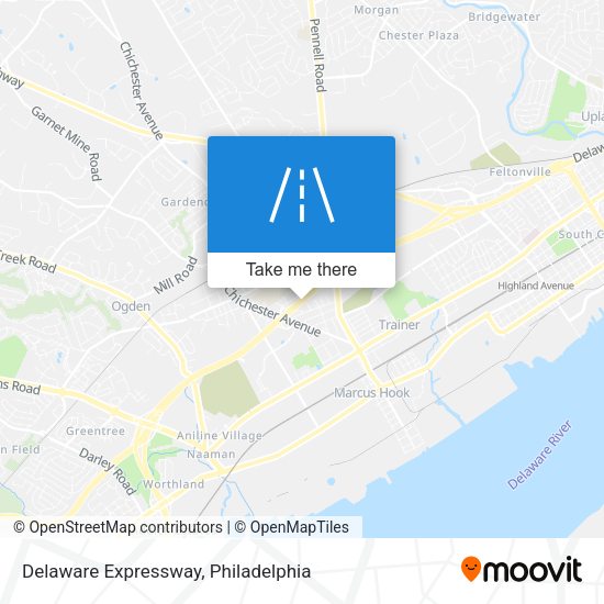 Mapa de Delaware Expressway