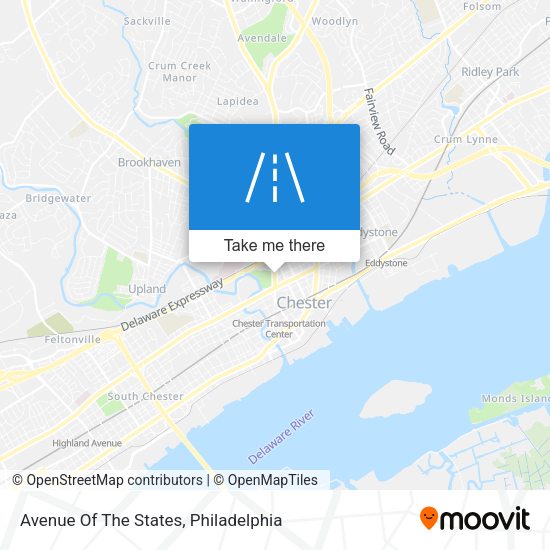 Mapa de Avenue Of The States