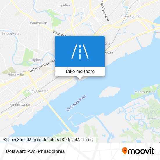 Delaware Ave map