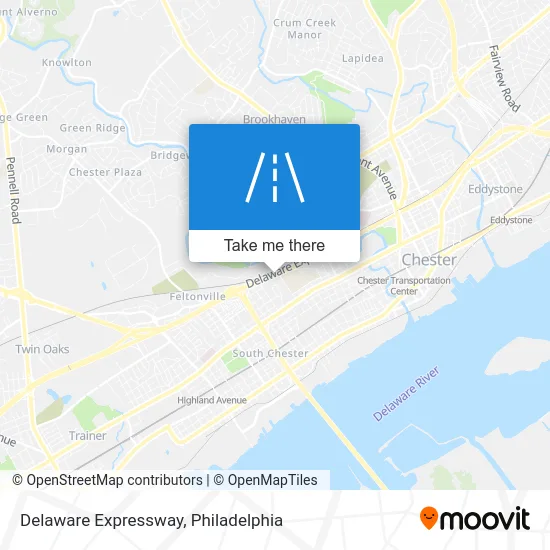 Delaware Expressway map