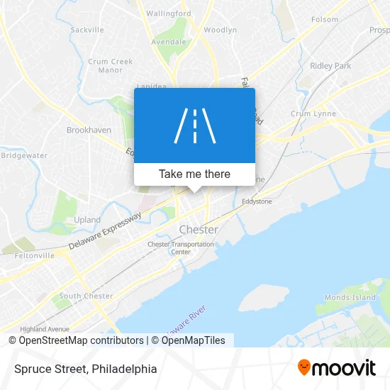 Spruce Street map