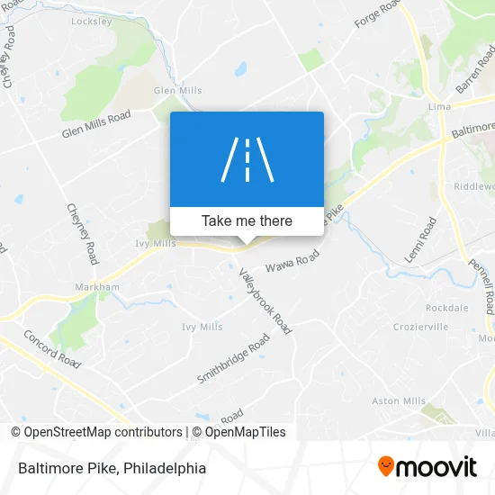 Baltimore Pike map