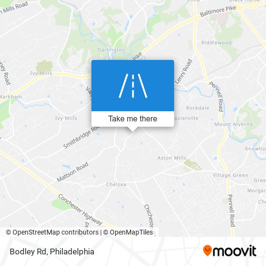 Mapa de Bodley Rd