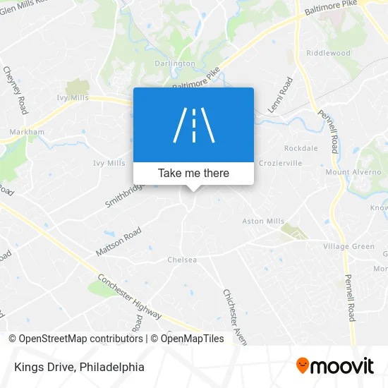 Kings Drive map