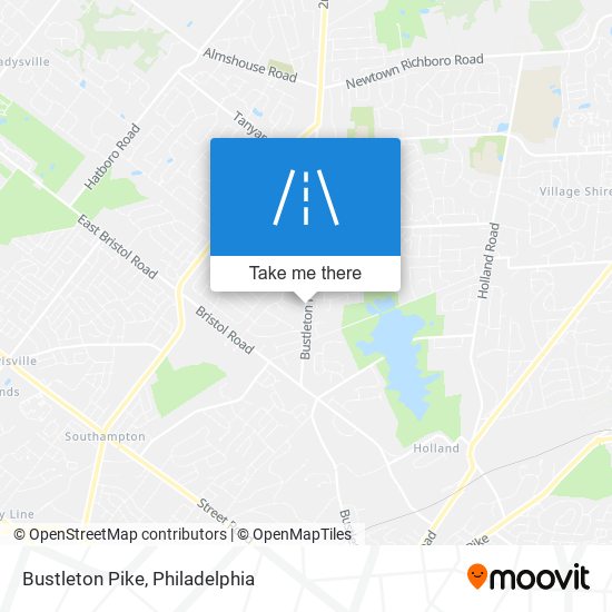 Bustleton Pike map