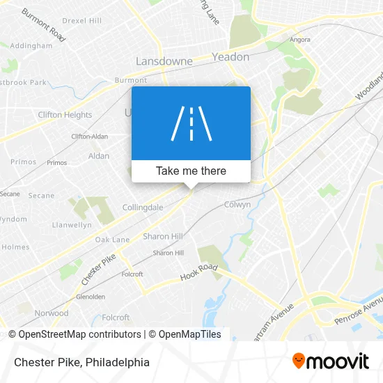 Chester Pike map