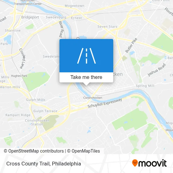 Cross County Trail map