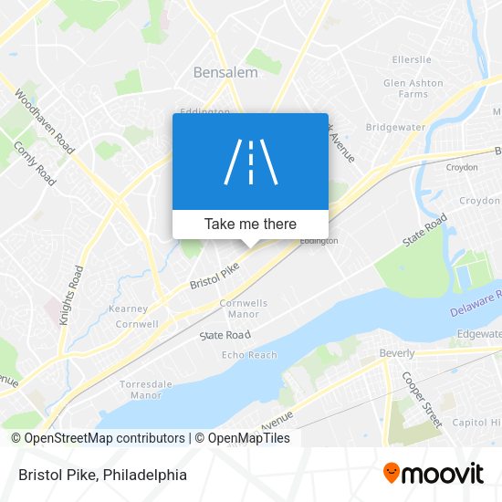 Mapa de Bristol Pike