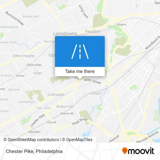 Chester Pike map