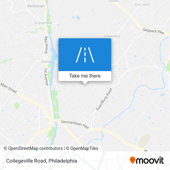 Collegeville Road map