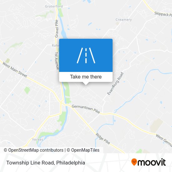 Township Line Road map