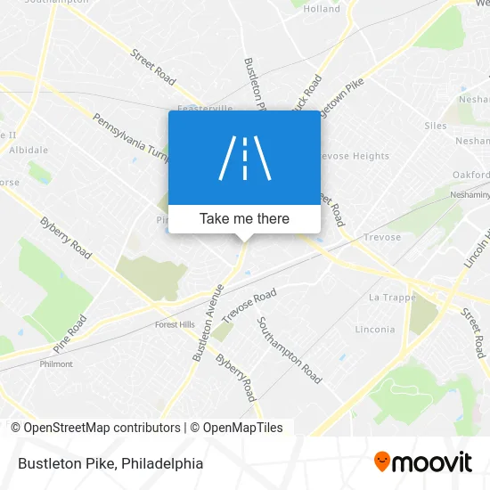Bustleton Pike map
