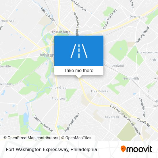Fort Washington Expressway map
