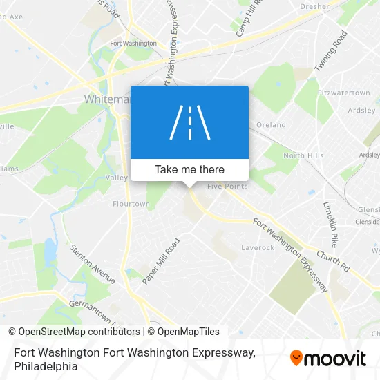 Fort Washington Fort Washington Expressway map
