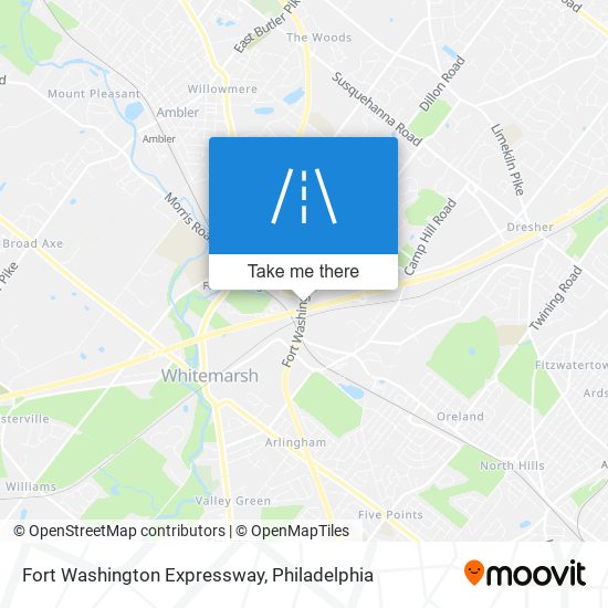 Mapa de Fort Washington Expressway