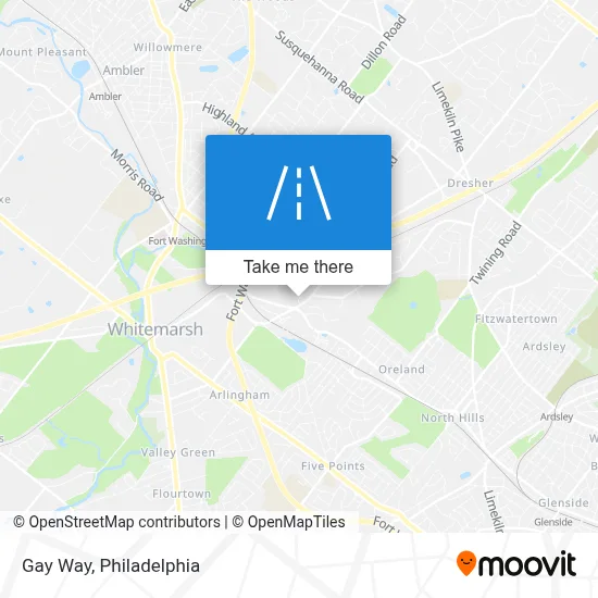 Gay Way map