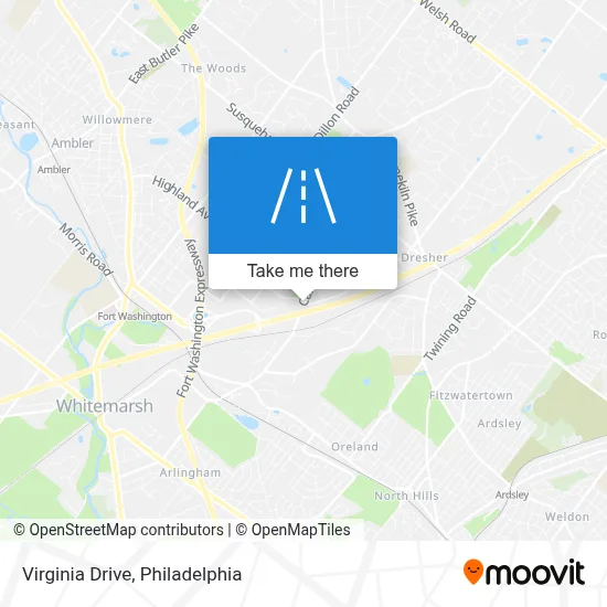 Virginia Drive map
