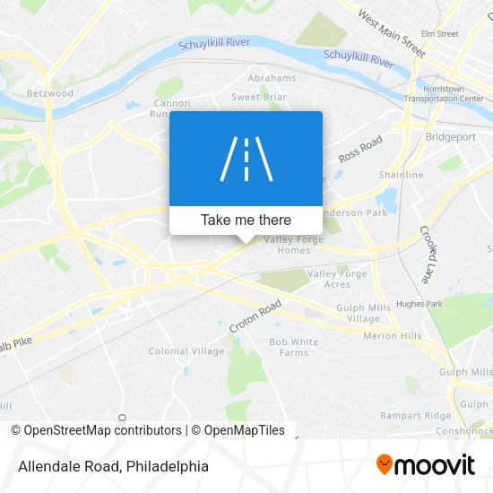 Allendale Road map