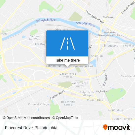 Pinecrest Drive map