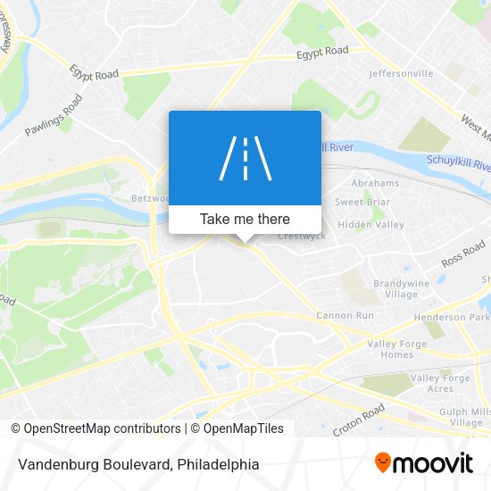 Vandenburg Boulevard map