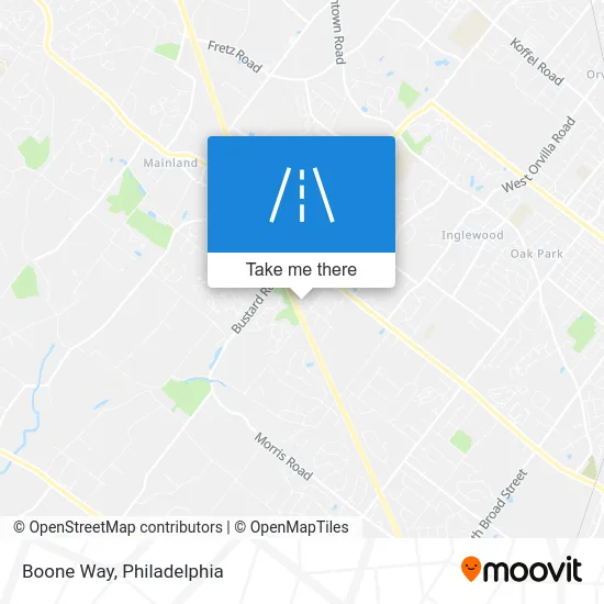 Boone Way map