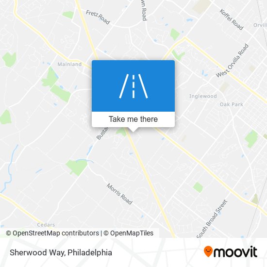 Sherwood Way map