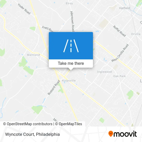 Wyncote Court map