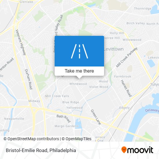 Mapa de Bristol-Emilie Road