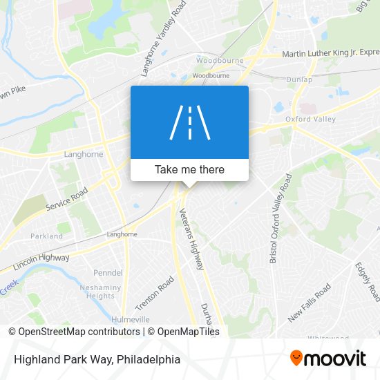 Mapa de Highland Park Way