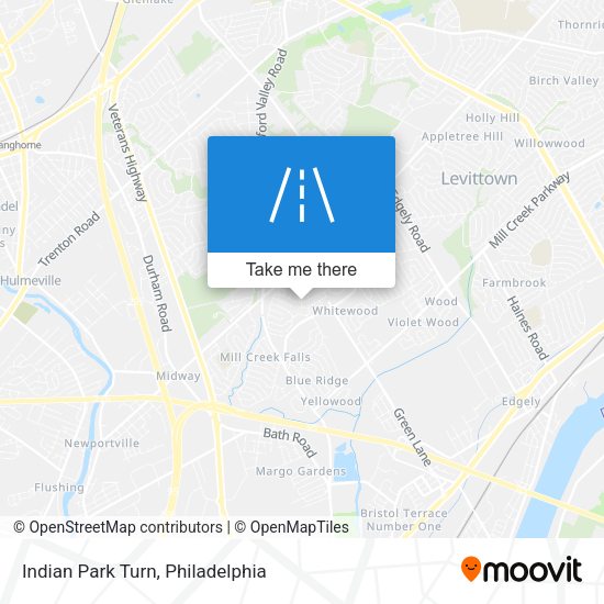 Mapa de Indian Park Turn