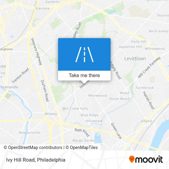 Ivy Hill Road map