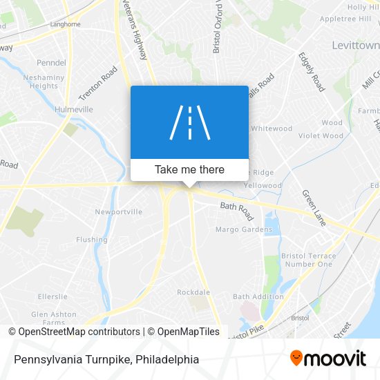 Mapa de Pennsylvania Turnpike