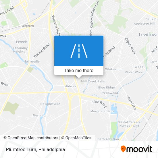 Mapa de Plumtree Turn