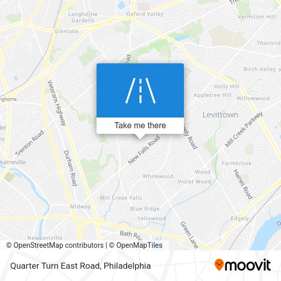 Mapa de Quarter Turn East Road