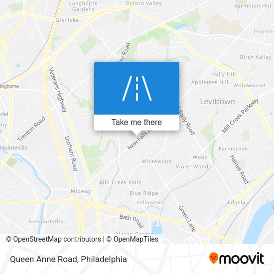 Queen Anne Road map