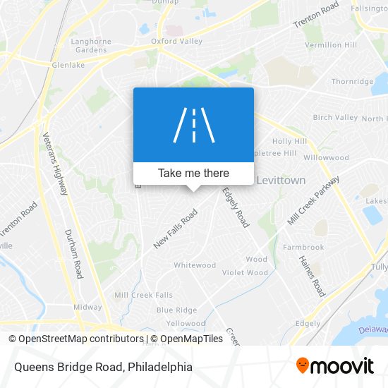 Queens Bridge Road map