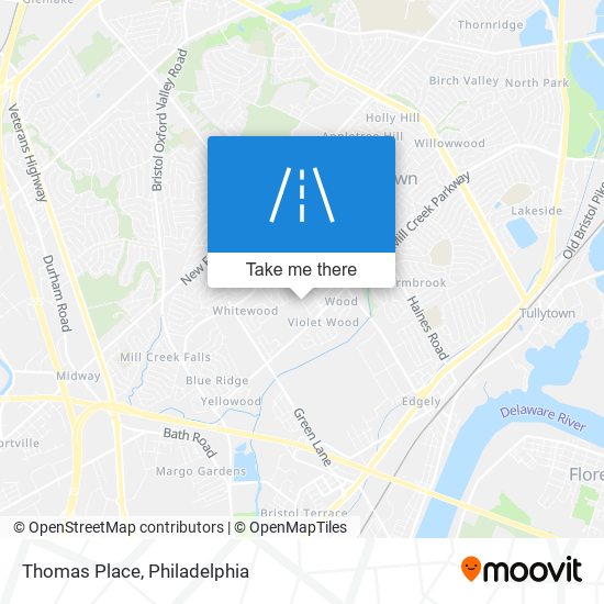 Thomas Place map