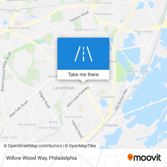 Willow Wood Way map