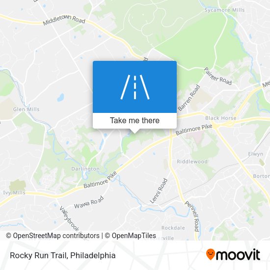 Rocky Run Trail map