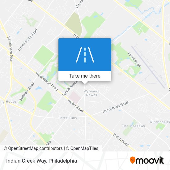 Mapa de Indian Creek Way