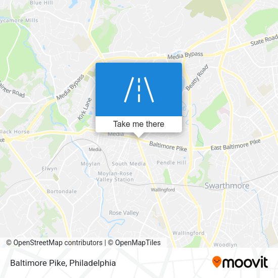 Baltimore Pike map