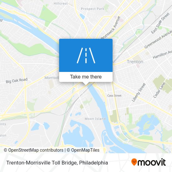 Mapa de Trenton-Morrisville Toll Bridge
