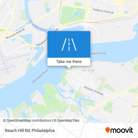 Mapa de Beach Hill Rd