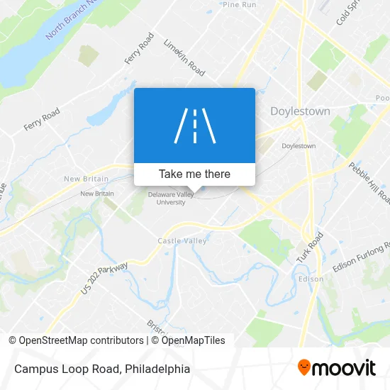 Campus Loop Road map