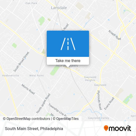 Mapa de South Main Street