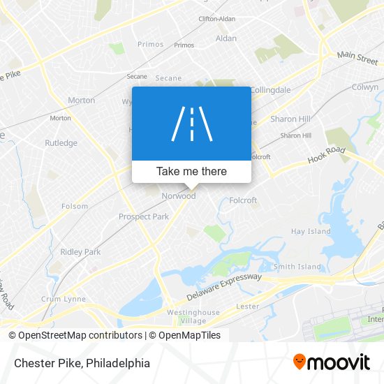 Chester Pike map